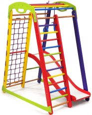 Дитячий спортивний куточок SportBaby Кроха 1 Plus 1, Сосна-Бук